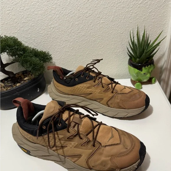 Hoka Men's Tan and Black Athletic Shoes - Picture 1 of 4